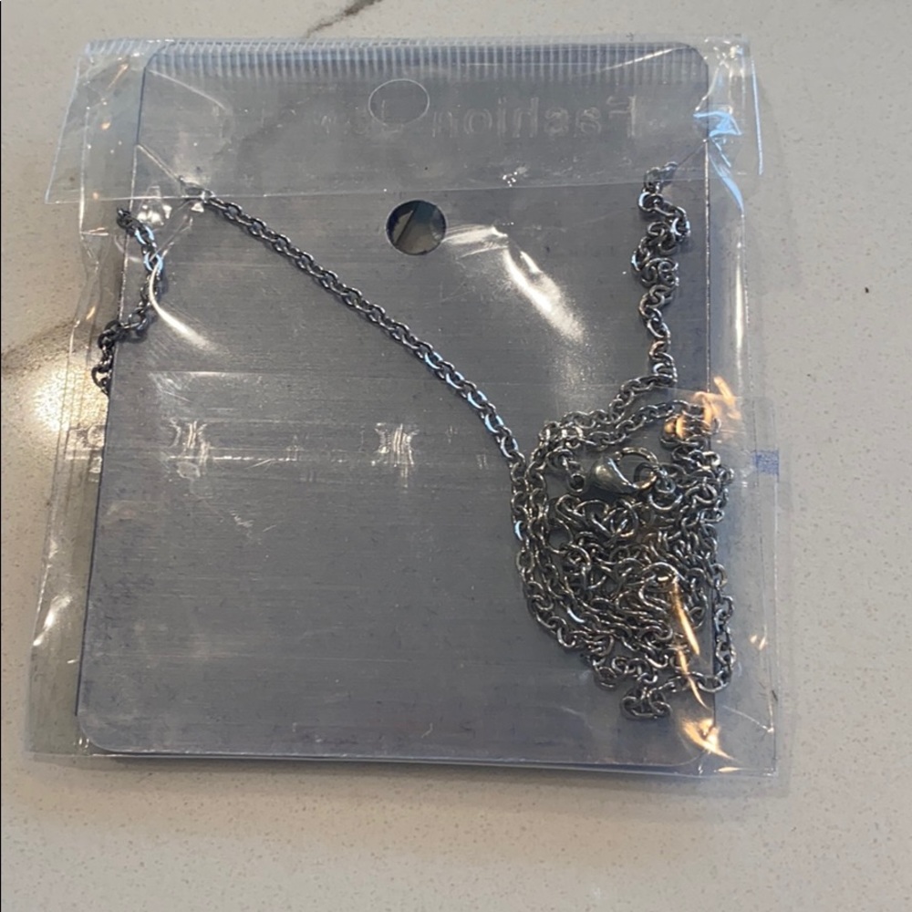 Silver “M” Monogram Necklace - Picture 2 of 2